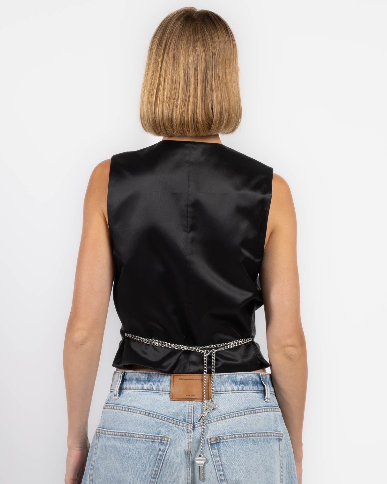 Gilet sur mesure avec chaîne