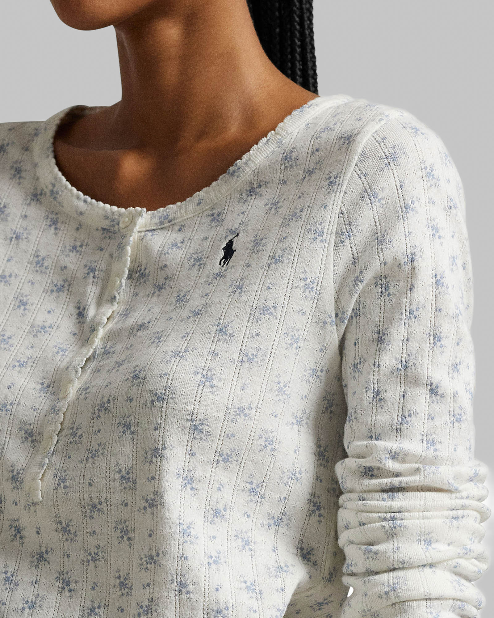 Henley Wide Leg Sleep Set