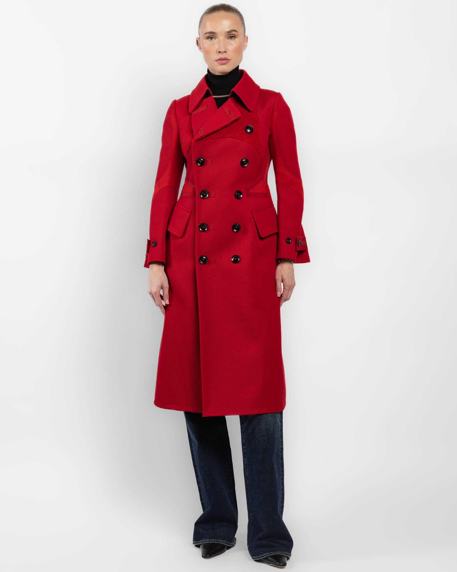 Manteau Chesterfield à double boutonnage