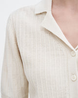 Short Sleeve Collar Cardigan