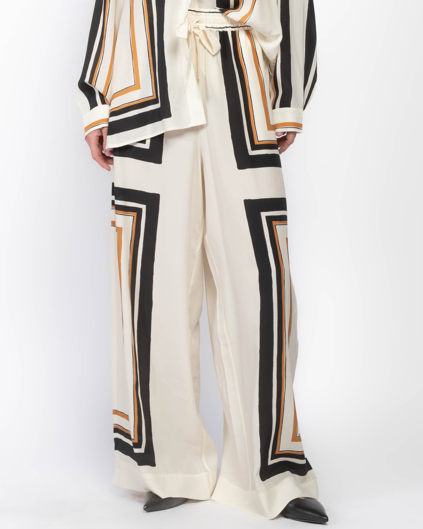 Pantalon à cordon de serrage à la taille