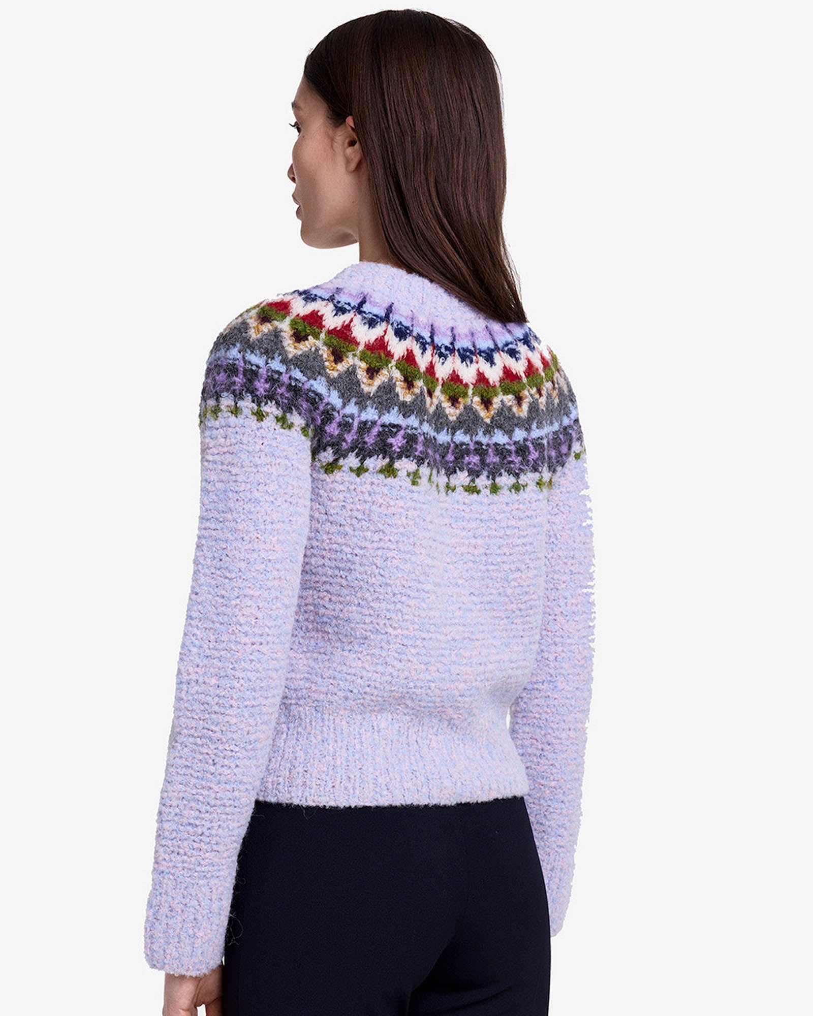 Cardigan grand-mère tricoté à la main