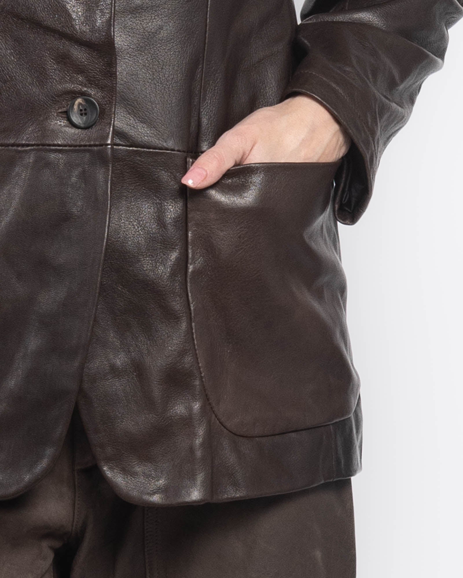 GIORGIO BRATO Giorgio Brato X Jade Leather Jacket