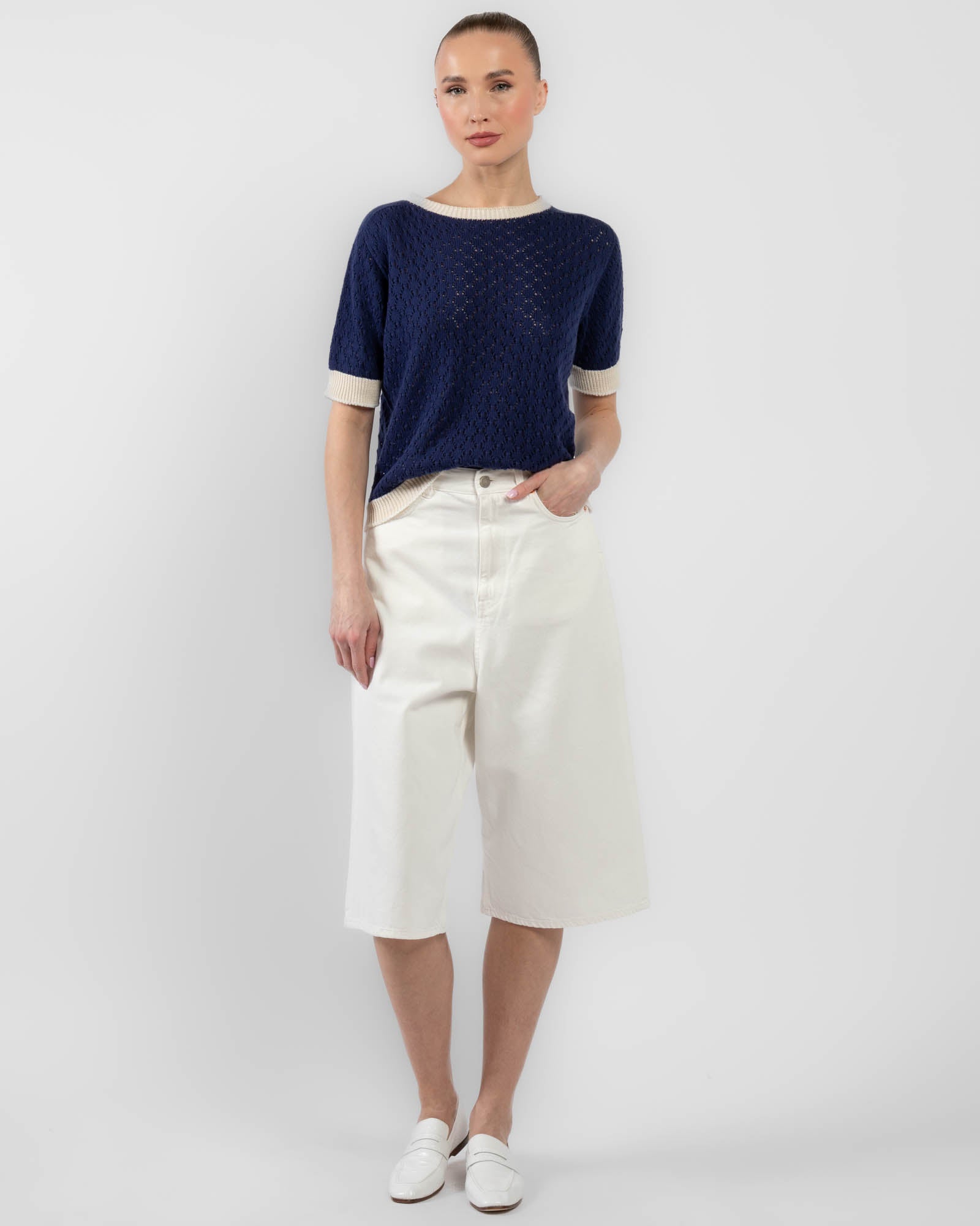 Short Sleeve Knit Top