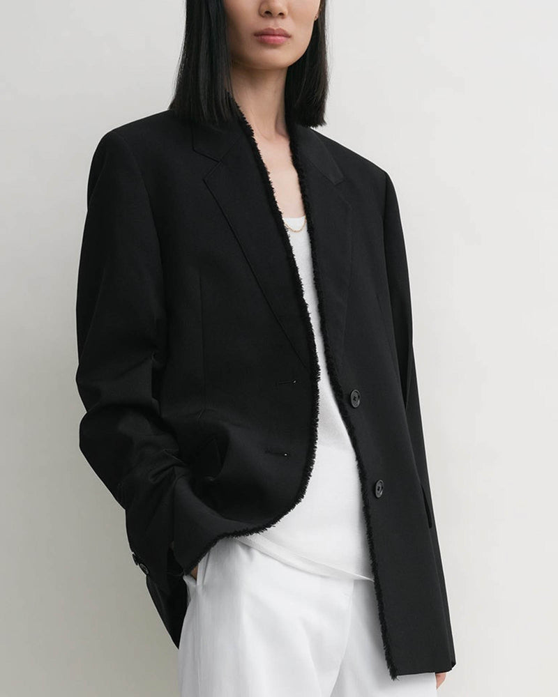 Raw Lapel Jacket