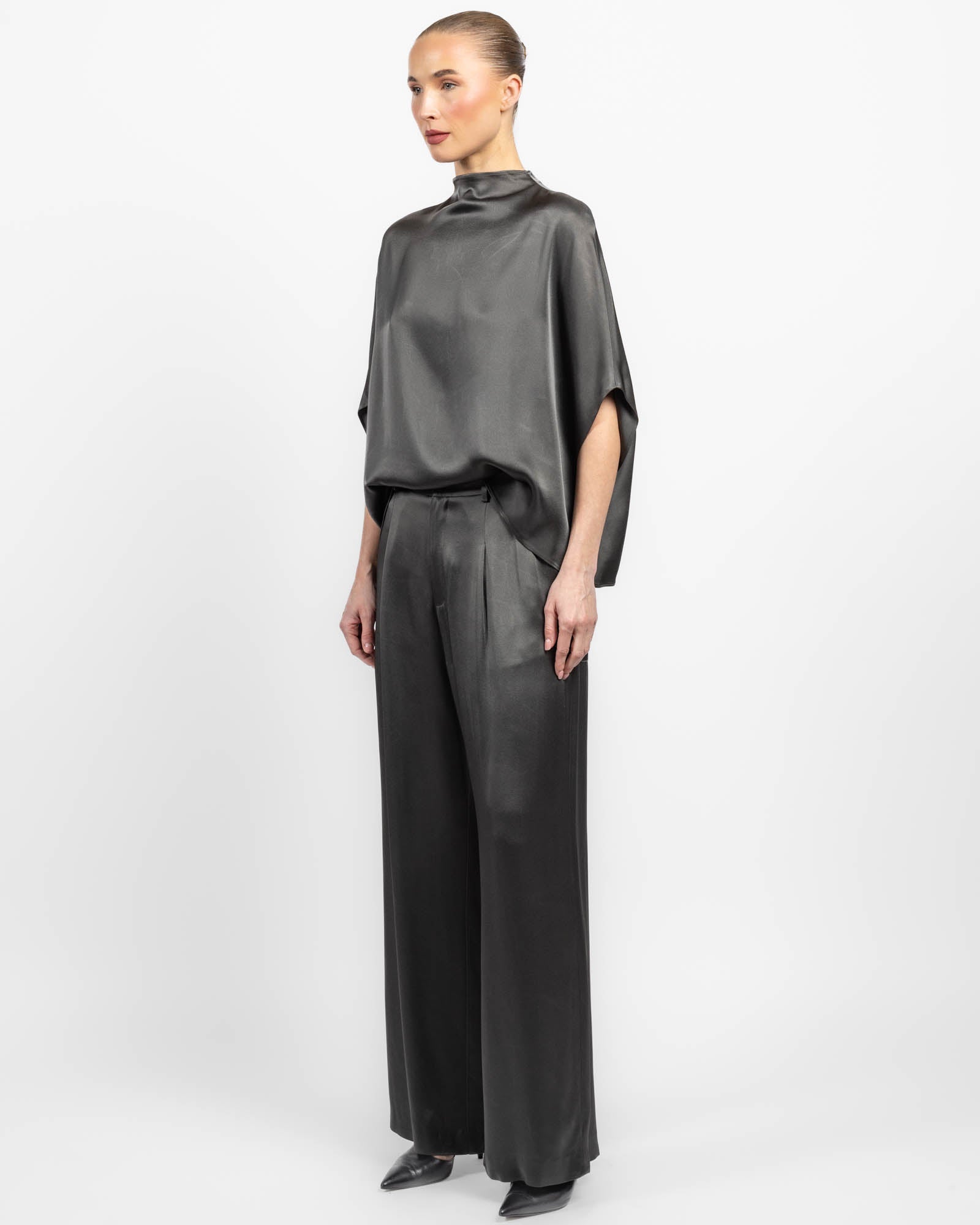 Pantalon plissé décontracté