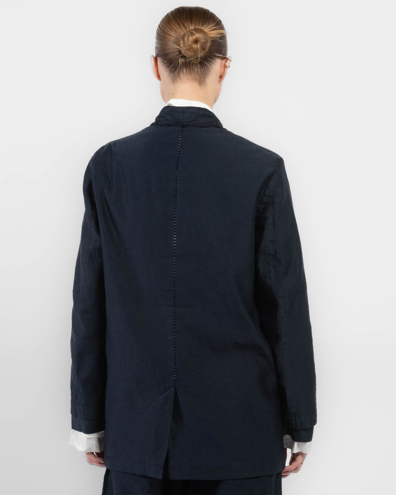 Mixed Double-Breasted Jacket
