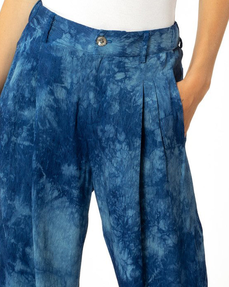 Tie Dye Pleated Pants