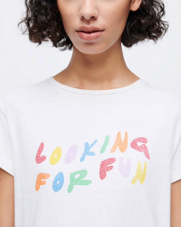 RE/DONE - Looking For Fun T-Shirt | Luxury Designer Fashion | tntfashion.ca