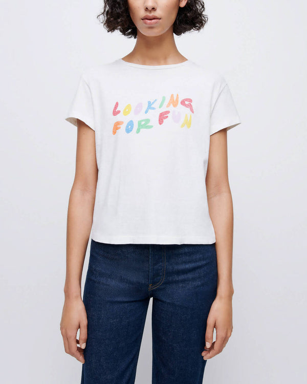 RE/DONE - Looking For Fun T-Shirt | Luxury Designer Fashion | tntfashion.ca