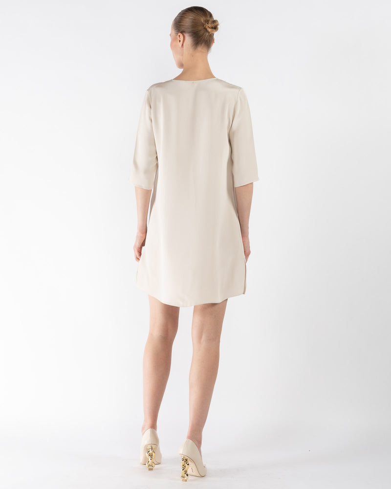 Cream shift outlet dress