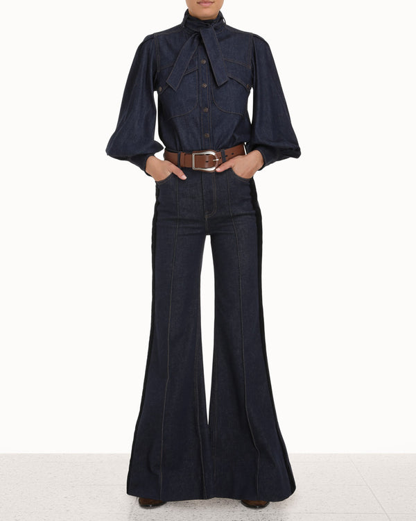 ZIMMERMANN - Kaleidoscope Flare Jeans | Luxury Designer Fashion | tntfashion.ca
