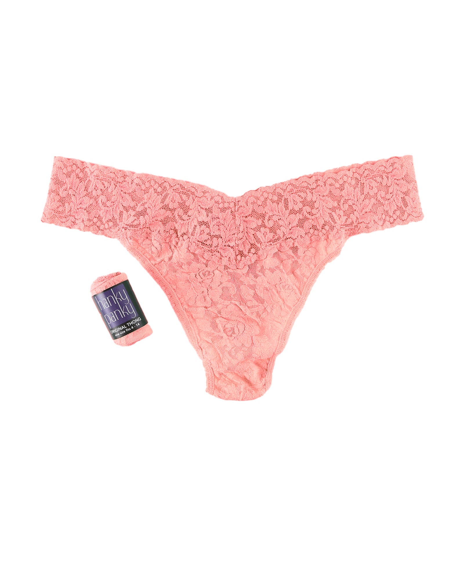 String taille basse en dentelle