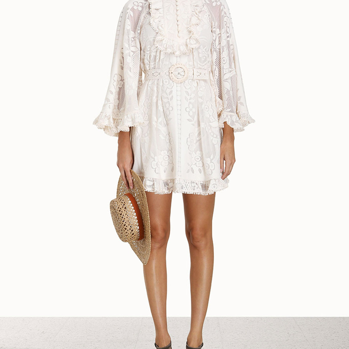 ZIMMERMANN Tiggy Lace Mini Tunic