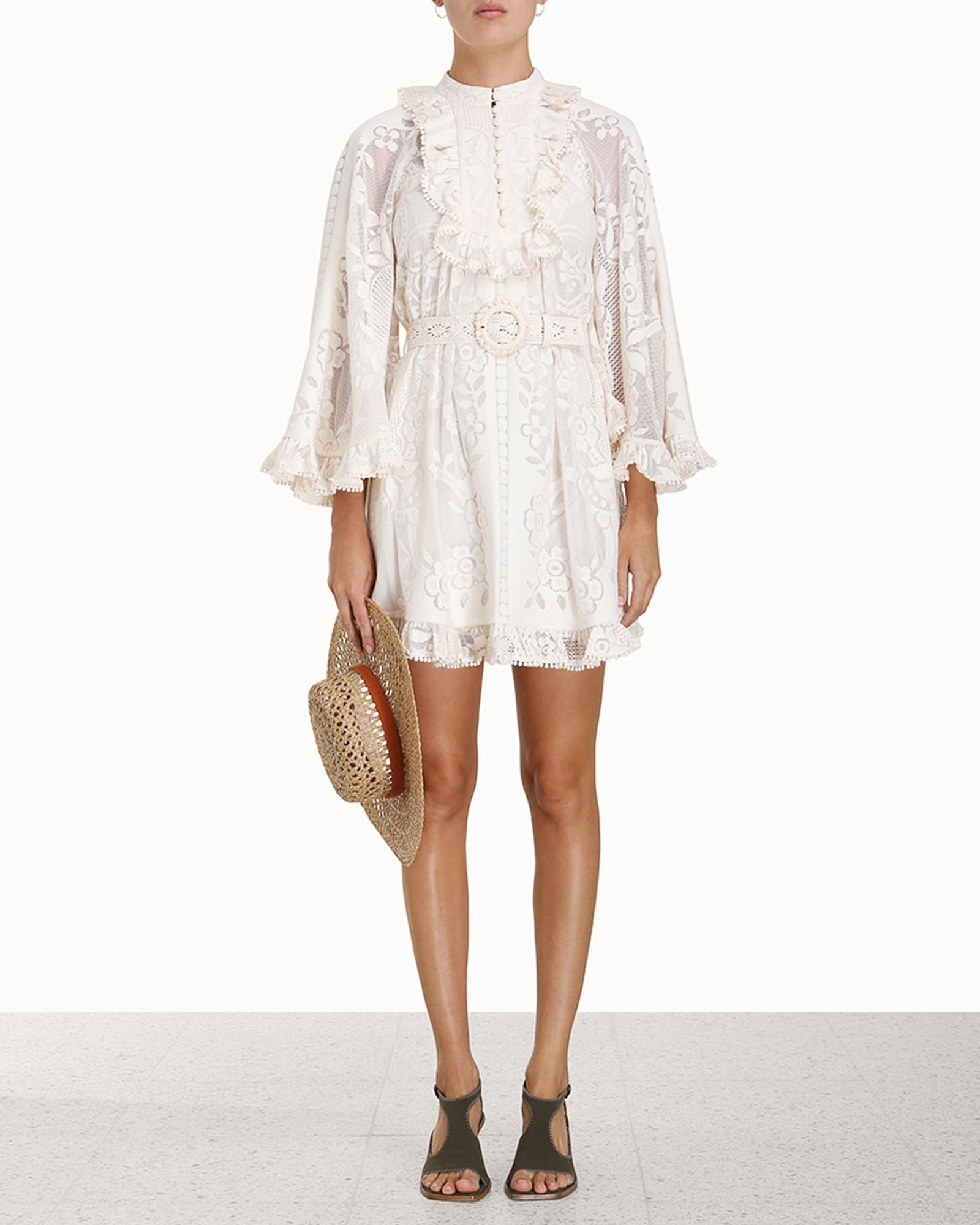 ZIMMERMANN Tiggy Lace Mini Tunic