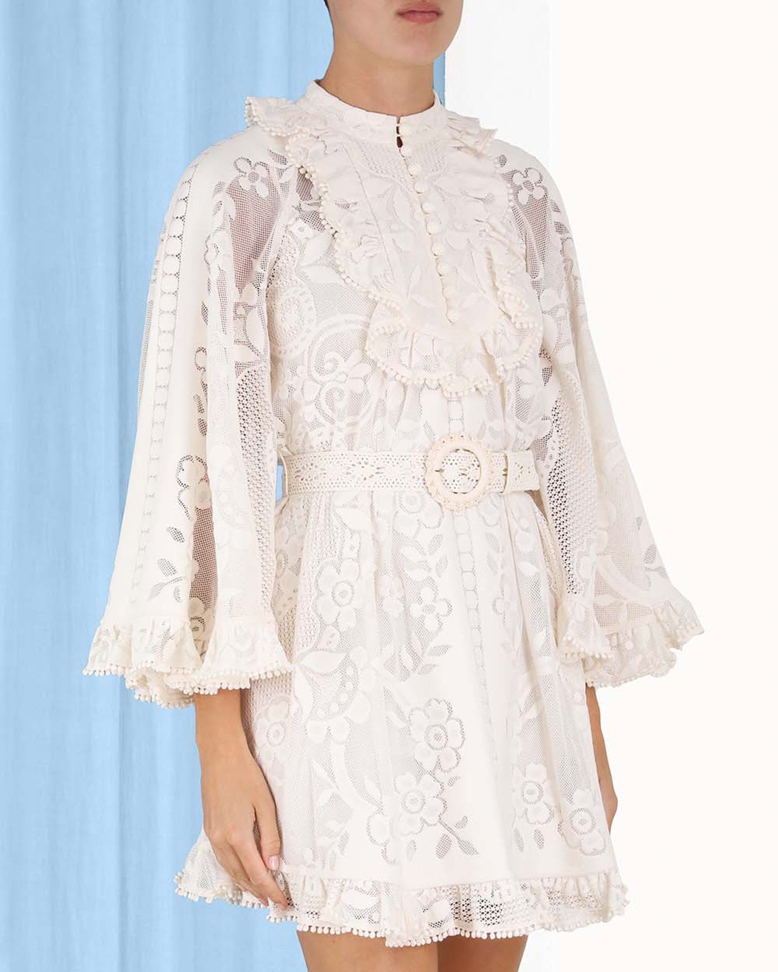ZIMMERMANN Tiggy Lace Mini Tunic