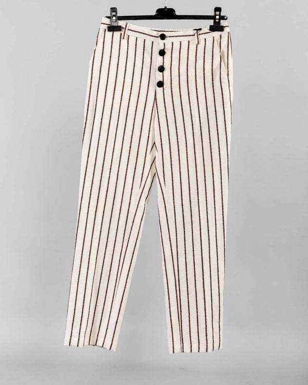 CHLOE STORA - Stripe Waist Trousers | Luxury Designer Fashion | tntfashion.ca
