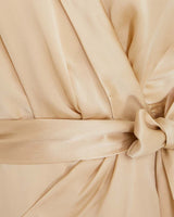 Silk Wrap Mini Dress