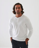 PATRICK ASSARAF - Long Sleeve Henley Shirt | Luxury Designer Fashion | tntfashion.ca