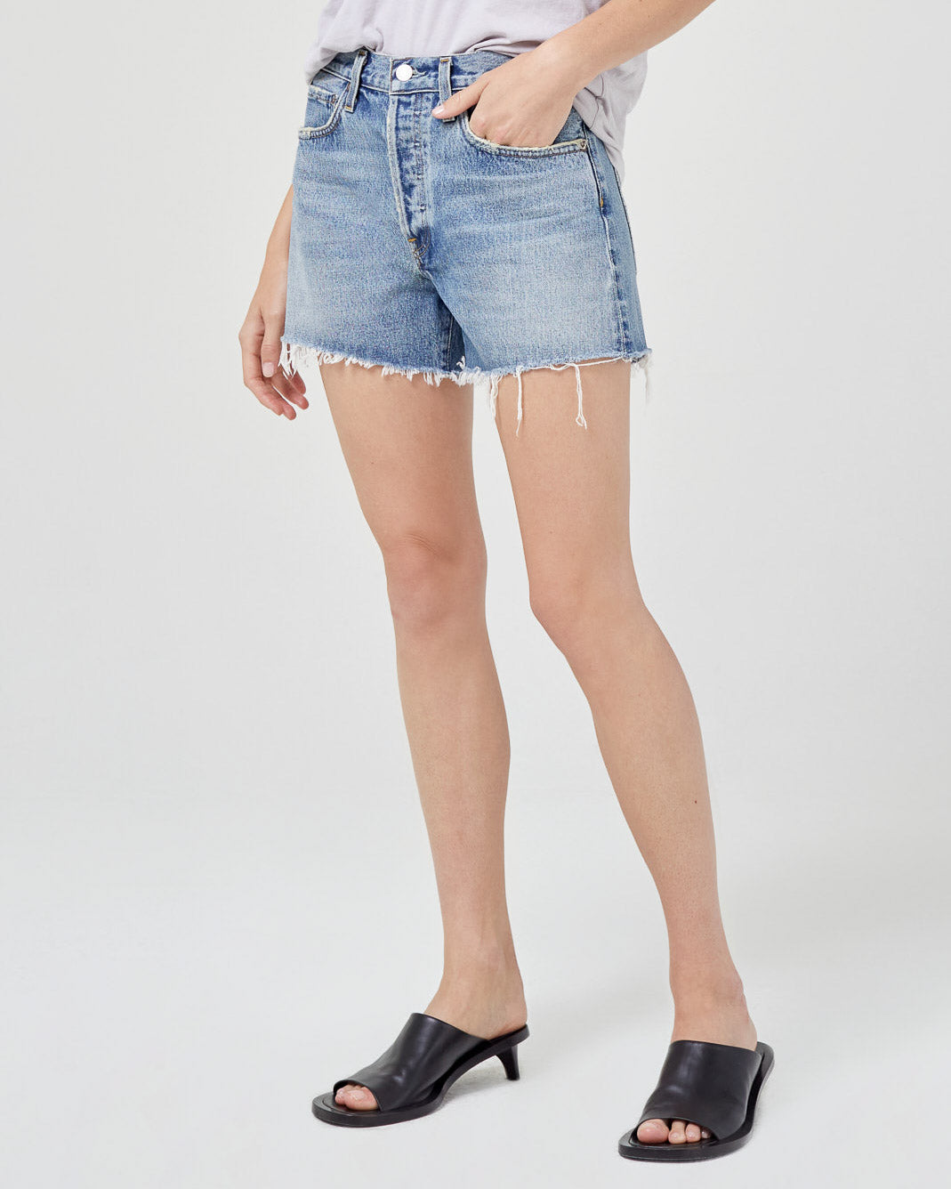 AGOLDE - Parker Long Shorts | Luxury Designer Fashion | tntfashion.ca