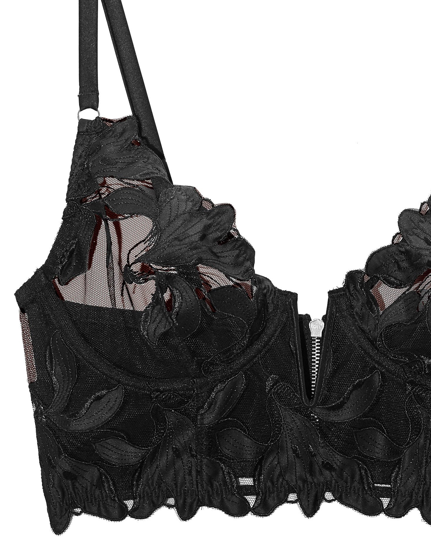 FLEUR DU MAL - Lily Embroidery Demi Bra | Luxury Designer Fashion | tntfashion.ca
