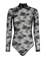 FLEUR DU MAL - Bouquet Lace Turtleneck Bodysuit | Luxury Designer Fashion | tntfashion.ca