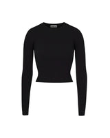 Cropped Long Sleeve Fitted Top