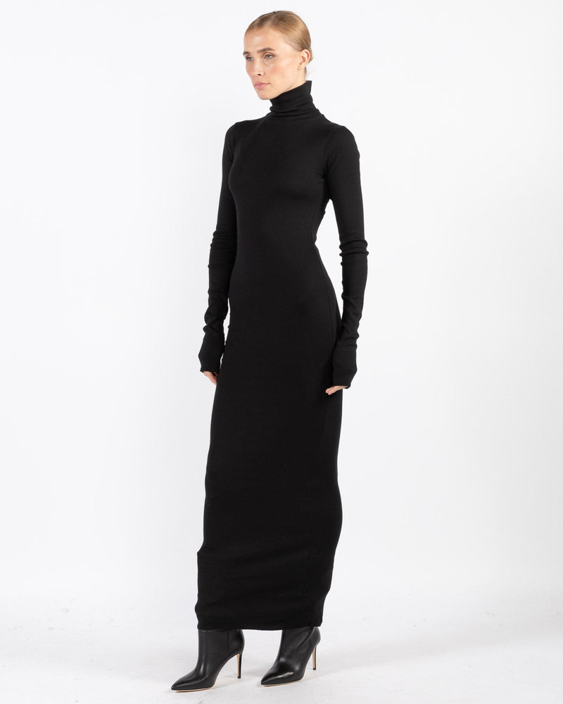 Long-Sleeve Turtleneck Dress