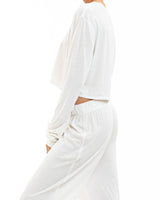 ETERNE - Long Sleeve Cropped T-Shirt | Luxury Designer Fashion | tntfashion.ca