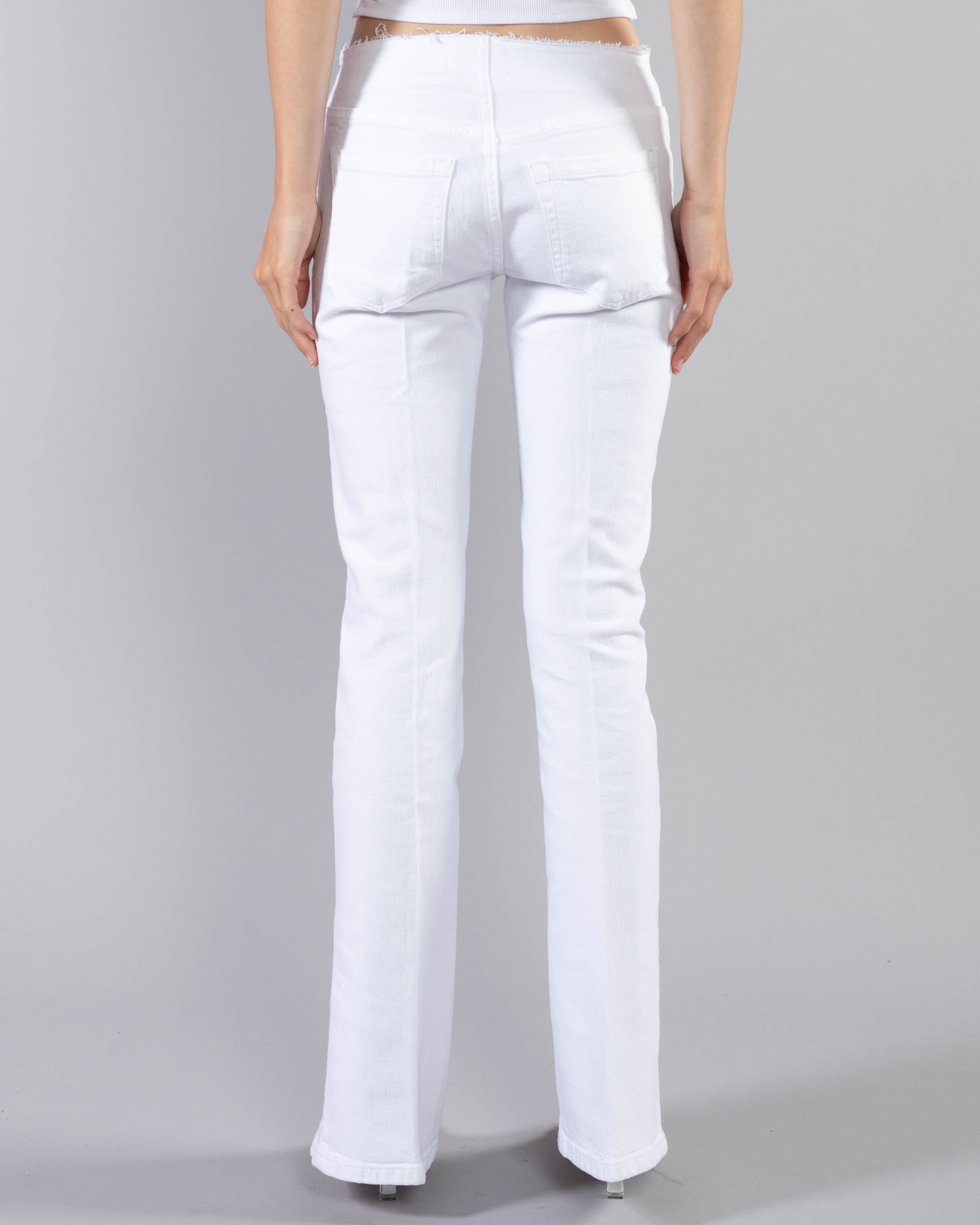 FRAME - Cut Off Waist Mini Boot Slit Jeans | Luxury Designer Fashion | tntfashion.ca