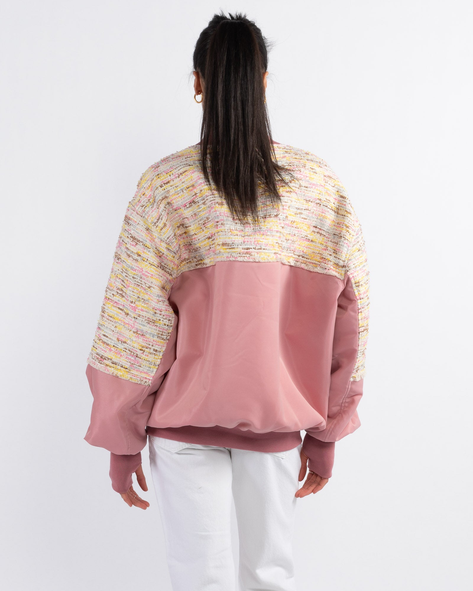 KHRISJOY - Tweed Bomber Jacket | Luxury Designer Fashion | tntfashion.ca