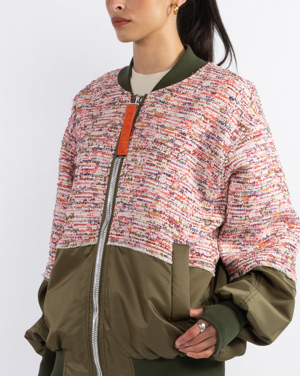 KHRISJOY - Tweed Bomber Jacket | Luxury Designer Fashion | tntfashion.ca