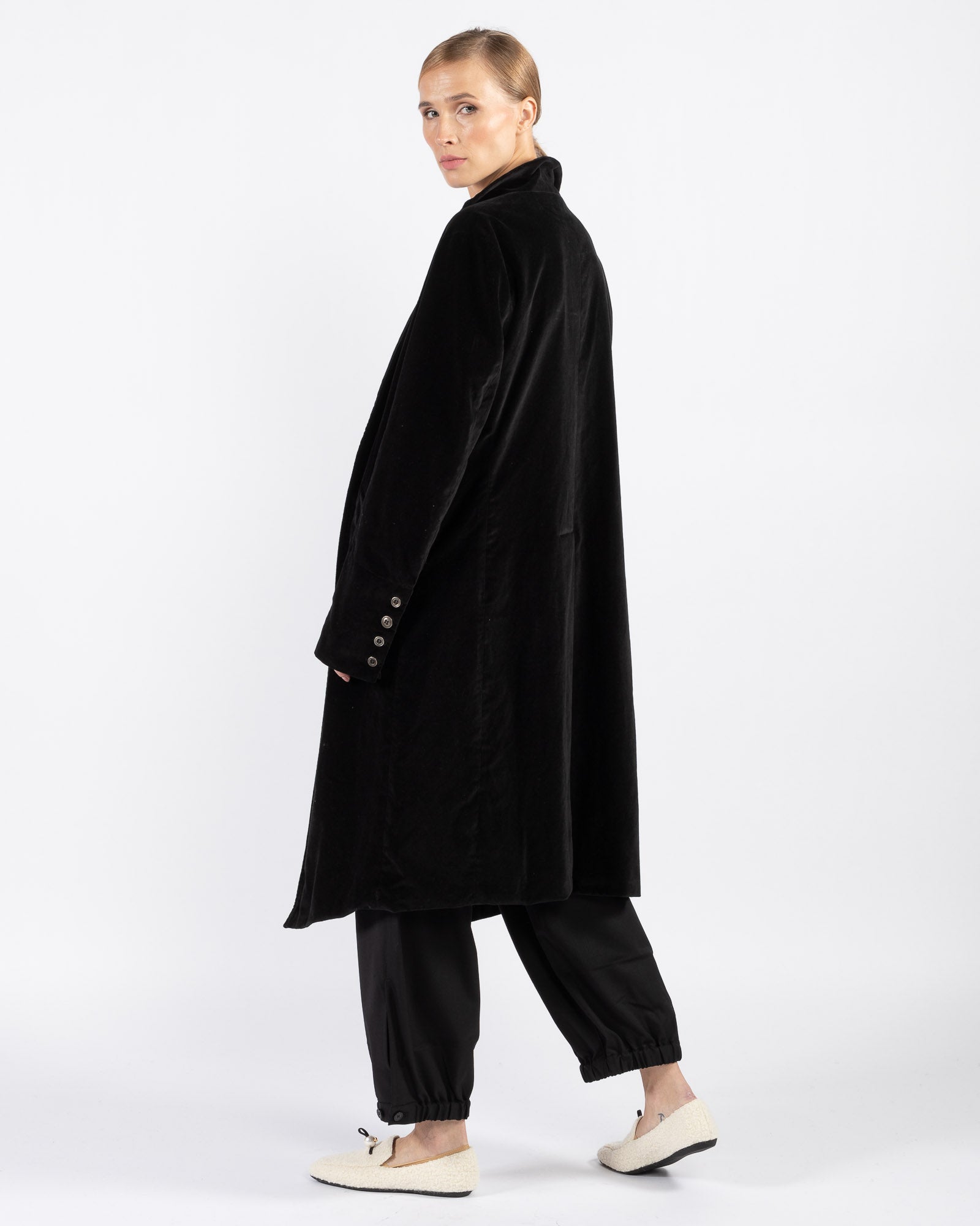 GREG LAUREN - Velvet Top Coat | Luxury Designer Fashion | tntfashion.ca