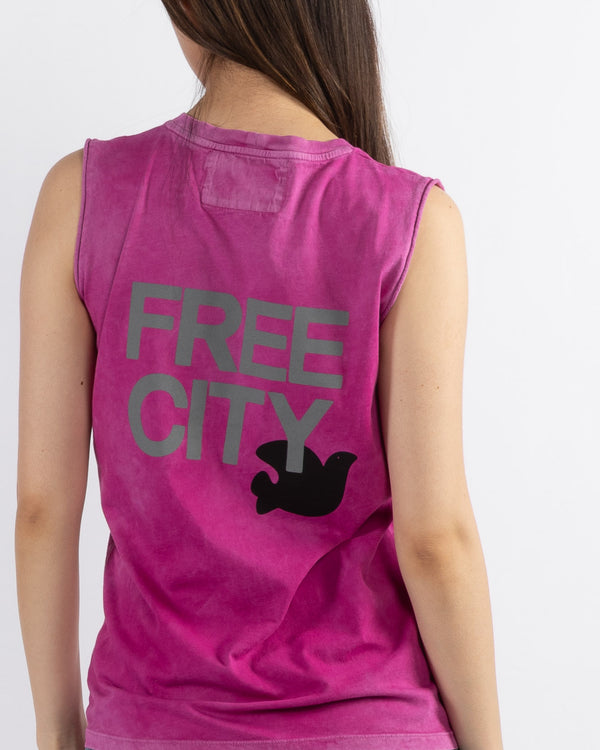 FREE CITY - Vintage Cutoff Tank Top | Luxury Designer Fashion | tntfashion.ca