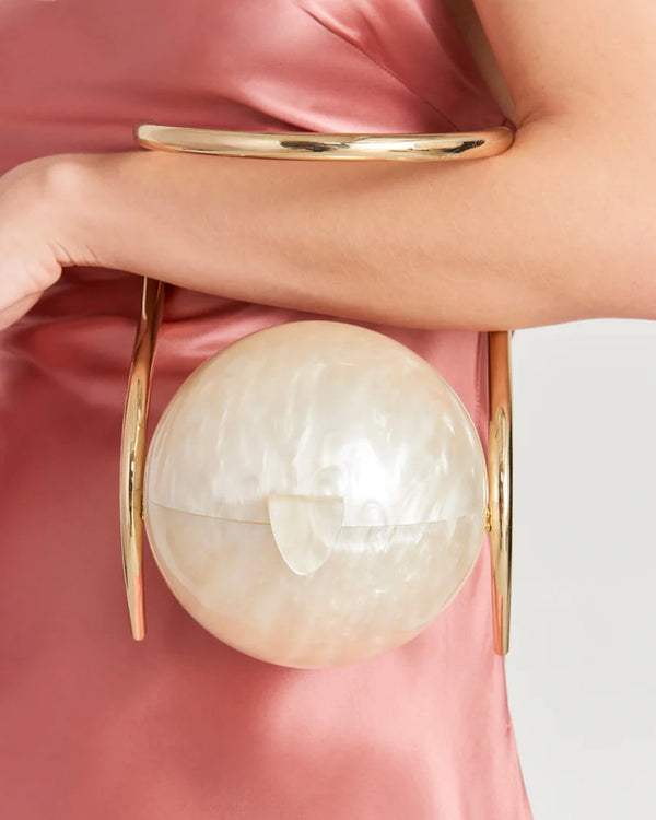 Pearl Top Handle Bag