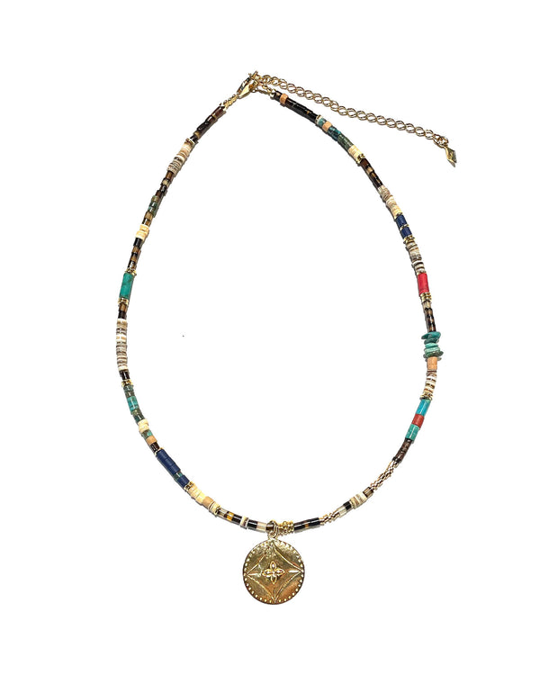 Lino Medium Medal Necklace