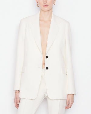 Oversized Raw Blazer