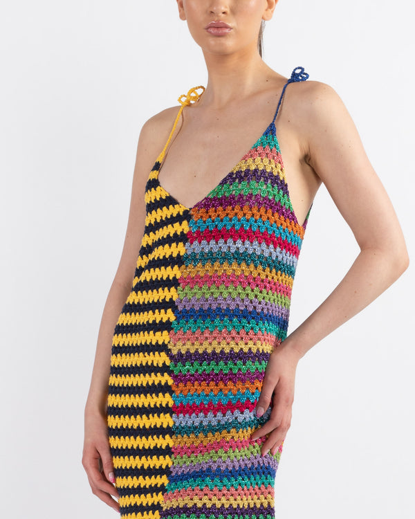 ROSE CARMINE - Chunky Knit Tank Dress | Luxury Designer Fashion | tntfashion.ca