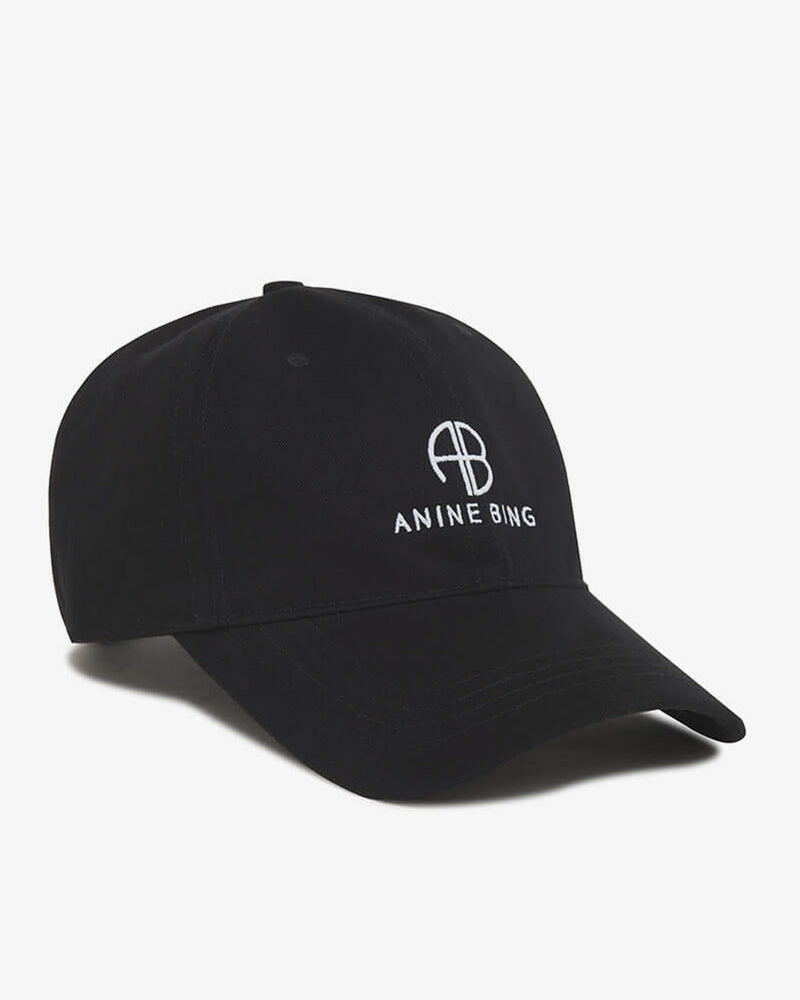 Anine Bing Womens Washed Navy Jeremy Branded Cotton Baseball cap -  ShopStyle Hats