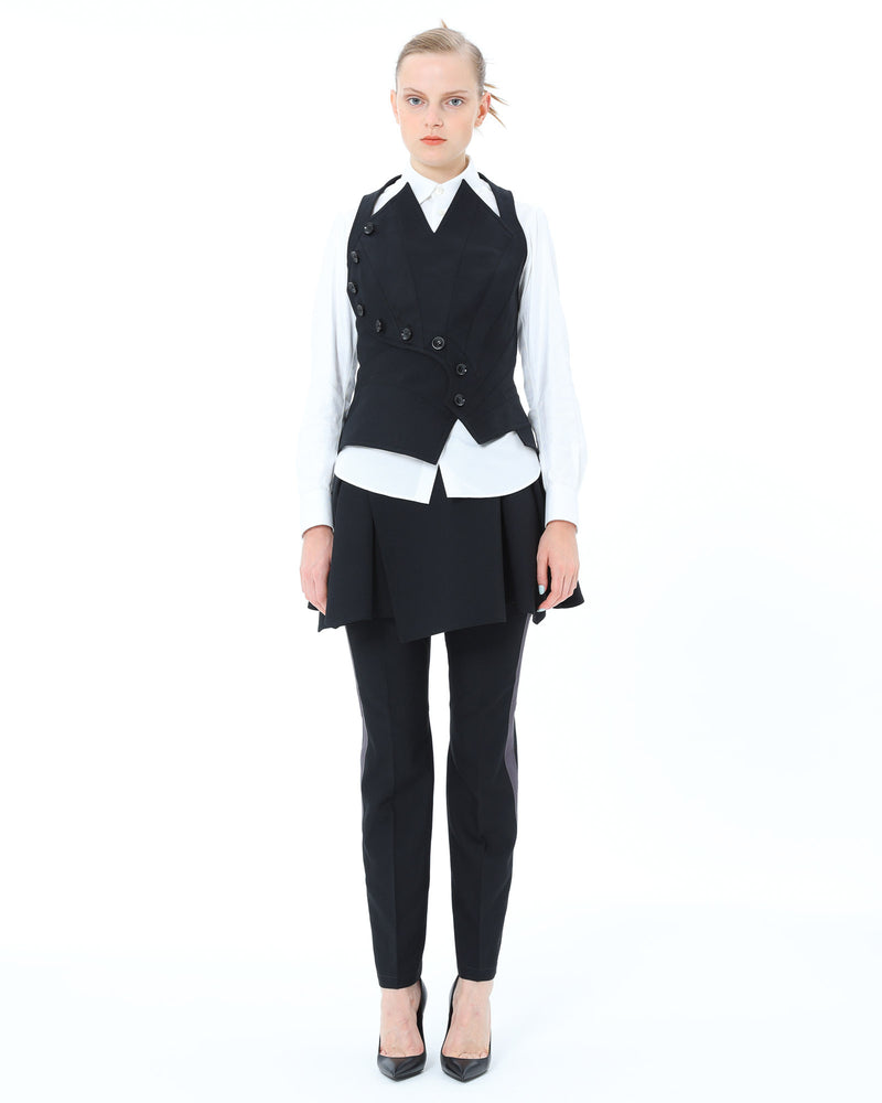 SHIRO SAKAI - Asymmetric Vest | Luxury Designer Fashion | tntfashion.ca