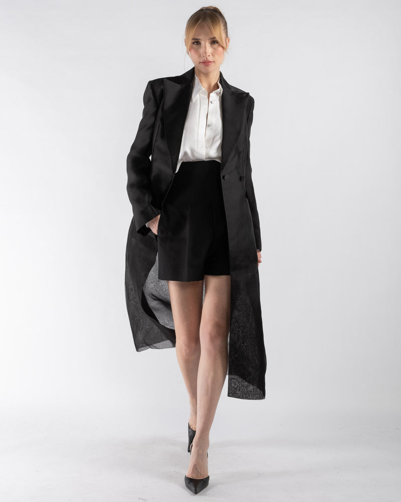 See-Through Silk Coat - GIA STUDIOS