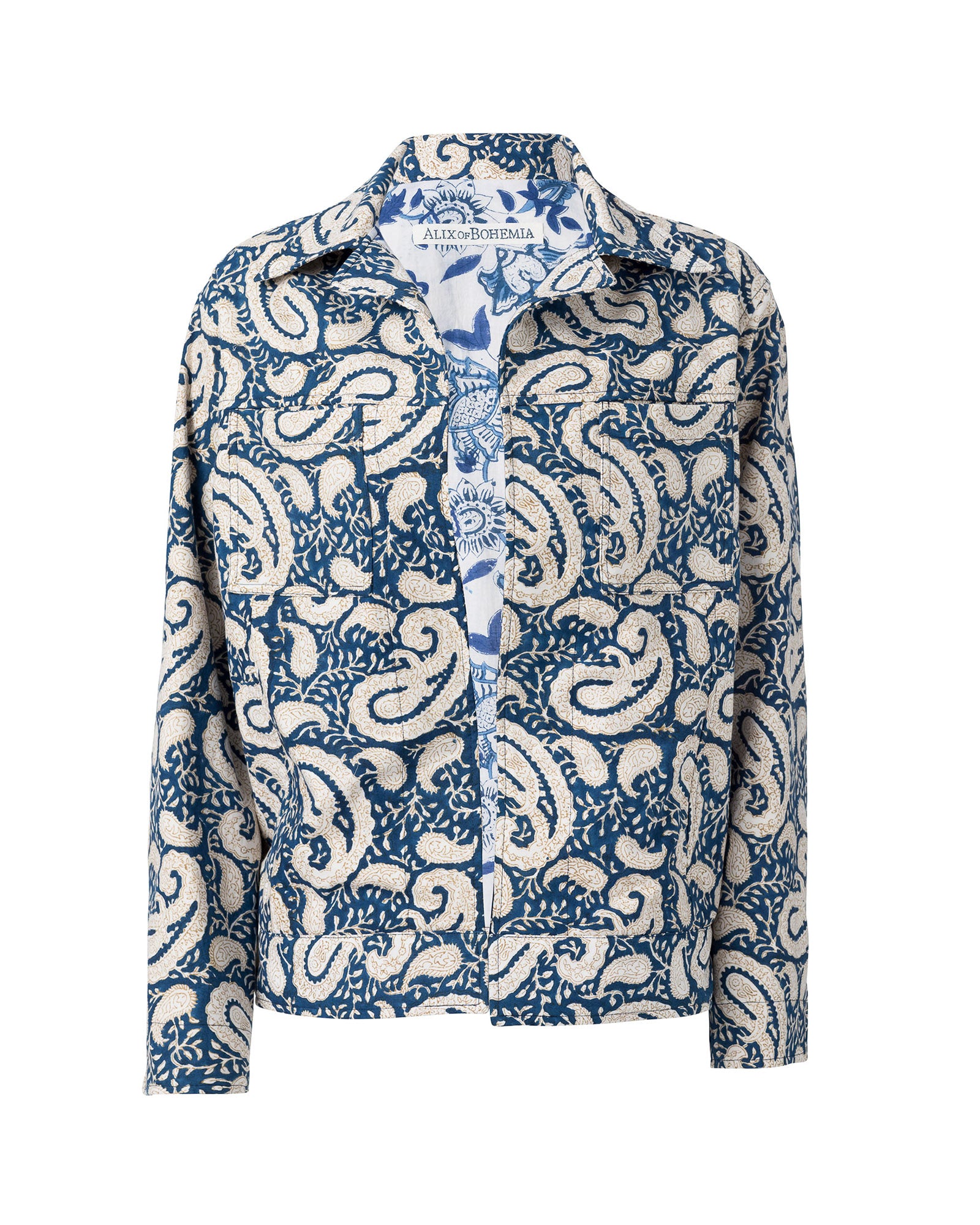 Seba Blue Paisley Jacket