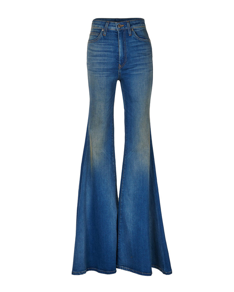 High Rise Super Bell Jeans - COUT DE LA LIBERTE, Luxury Designer Fashion