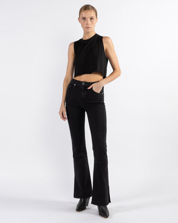 LE JEAN - Stella Flared Jeans | Luxury Designer Fashion | tntfashion.ca
