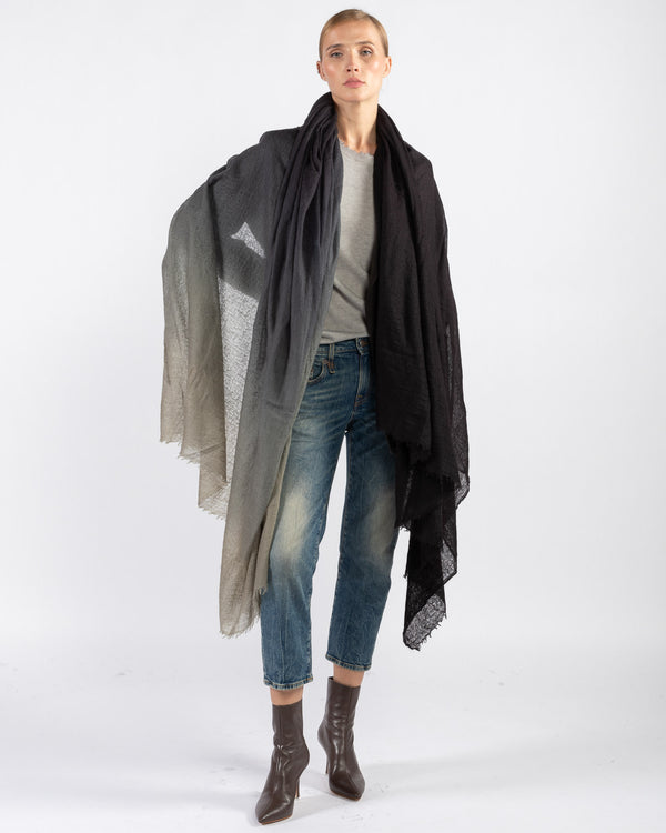 Dip Dyed Big Woven Scarf
