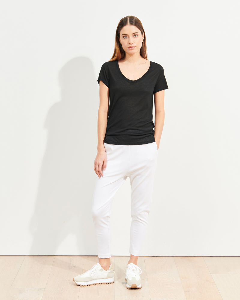 PATRICK ASSARAF - Short Sleeve Modal Classic V-Neck T-Shirt | Luxury Designer Fashion | tntfashion.ca