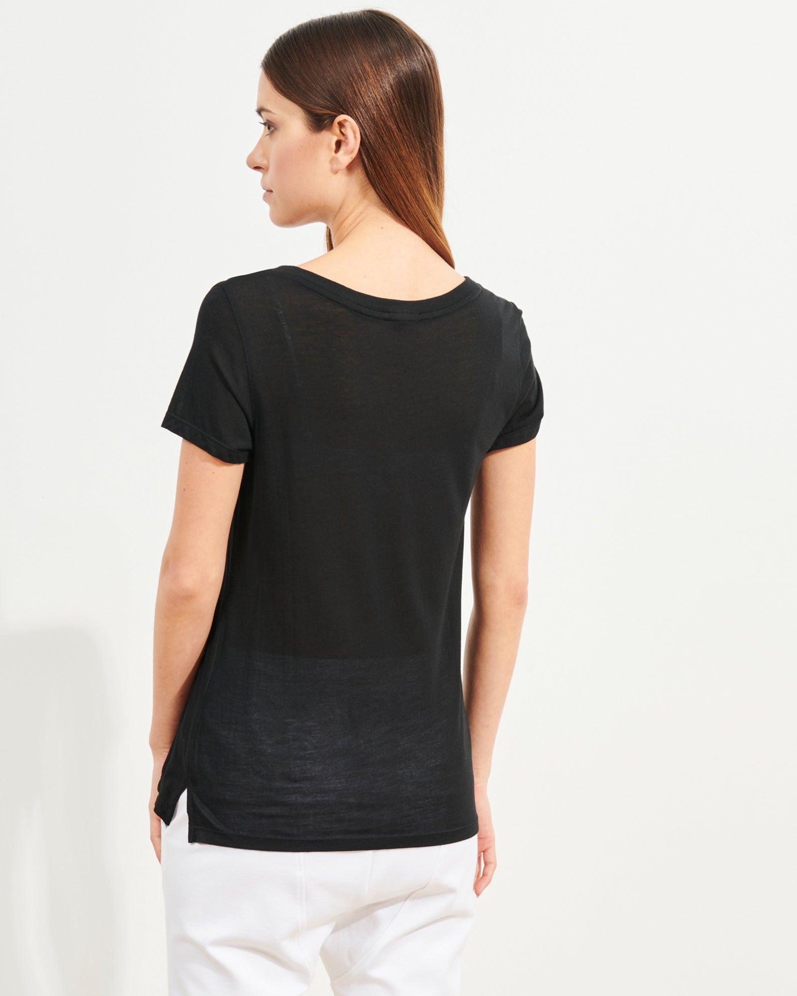 PATRICK ASSARAF - Short Sleeve Modal Classic V-Neck T-Shirt | Luxury Designer Fashion | tntfashion.ca