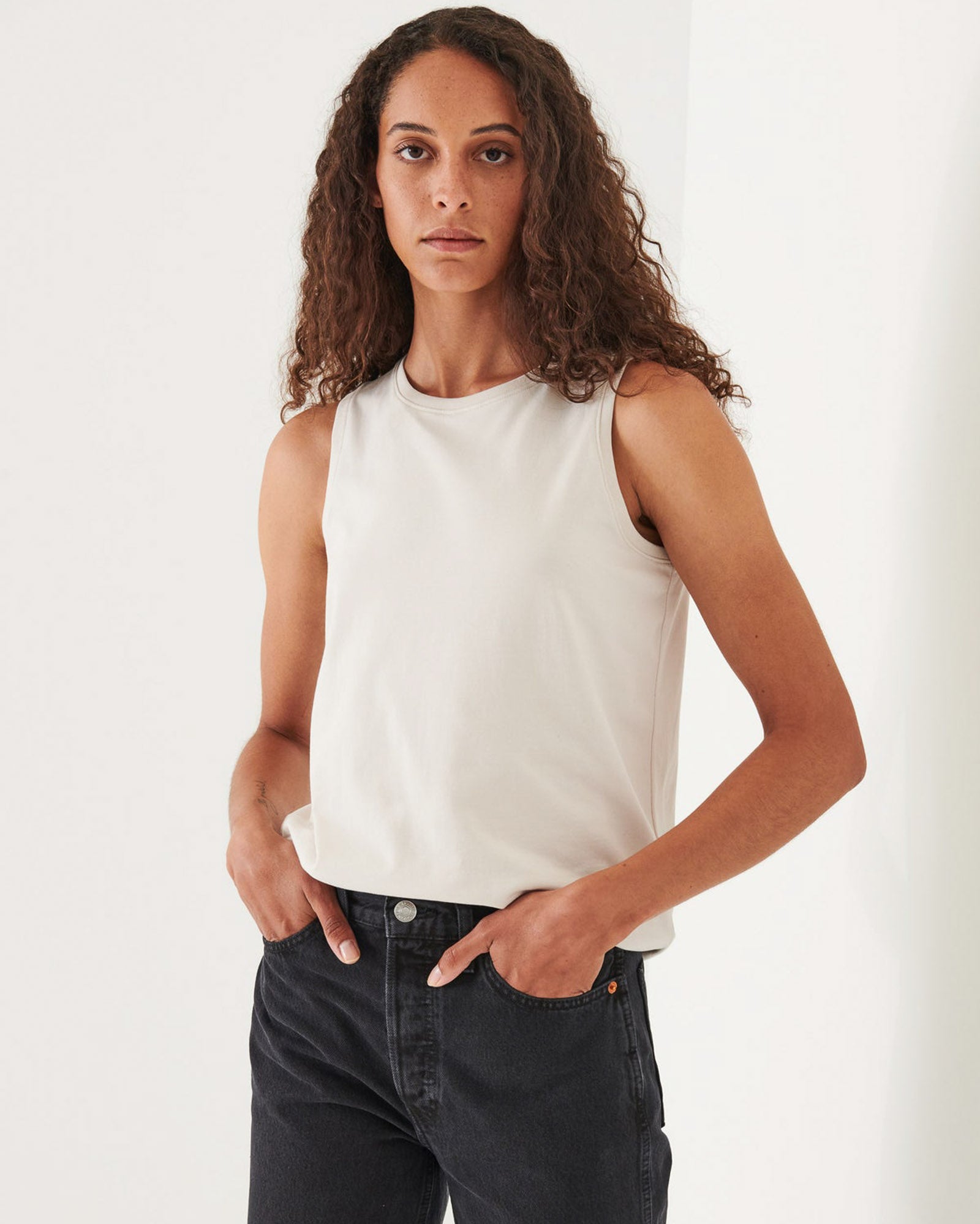 Stretch Boyfriend Tank Top