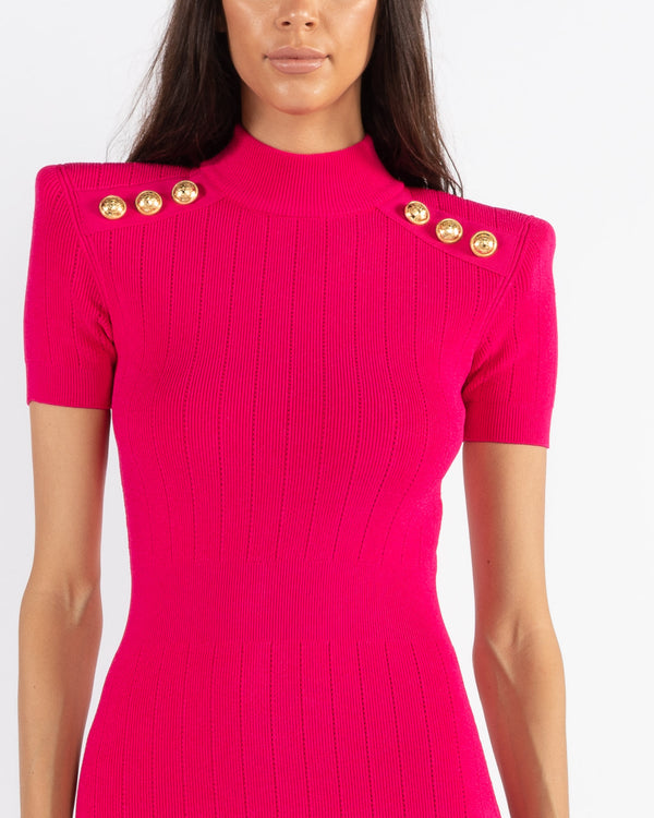 BALMAIN - Short Knit Dress | Luxury Designer Fashion | tntfashion.ca