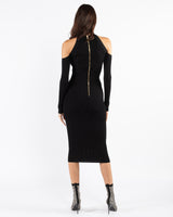 BALMAIN - Off-Shoulder Knit Dress | Luxury Designer Fashion | tntfashion.ca